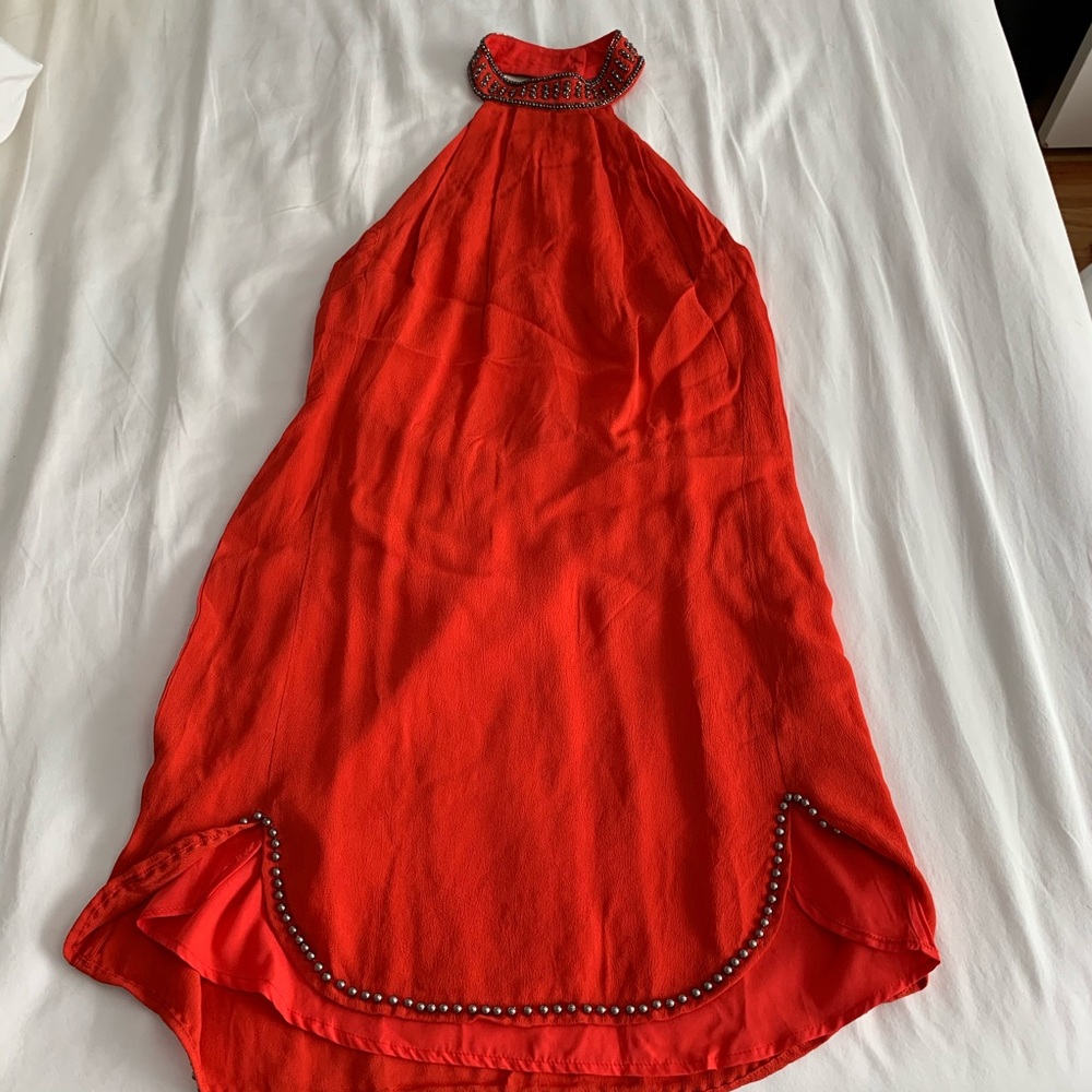 Red NBD dress